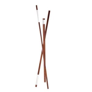 Kuark - Masif İroko Minimalist Tasarım LED Lambader (200cm)